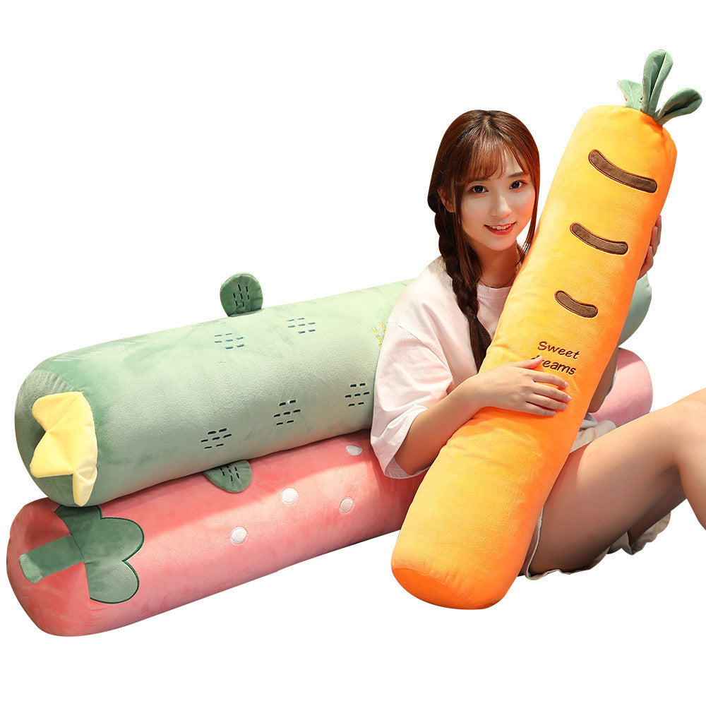 Cactus Strawberry Carrot Fruit Long Pillow 695639374493