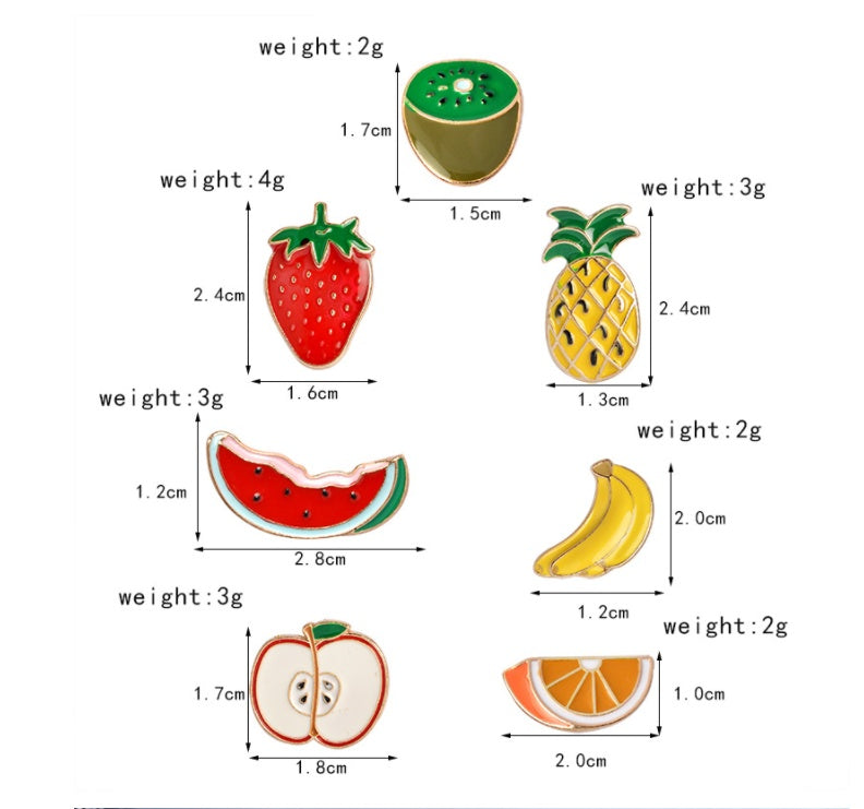 Cartoon Fruit Enamel Alloy Brooch 69aa3c33 694d 4d22 bd4e 70652996a947