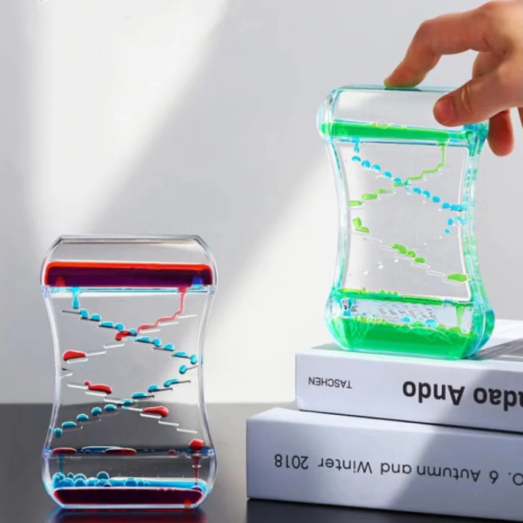 Creative Cruise Fluid Liquid Hourglass Quicksand Timer 2024 Ins Living Room Office Ornaments Desk Table Decorations Home Deco