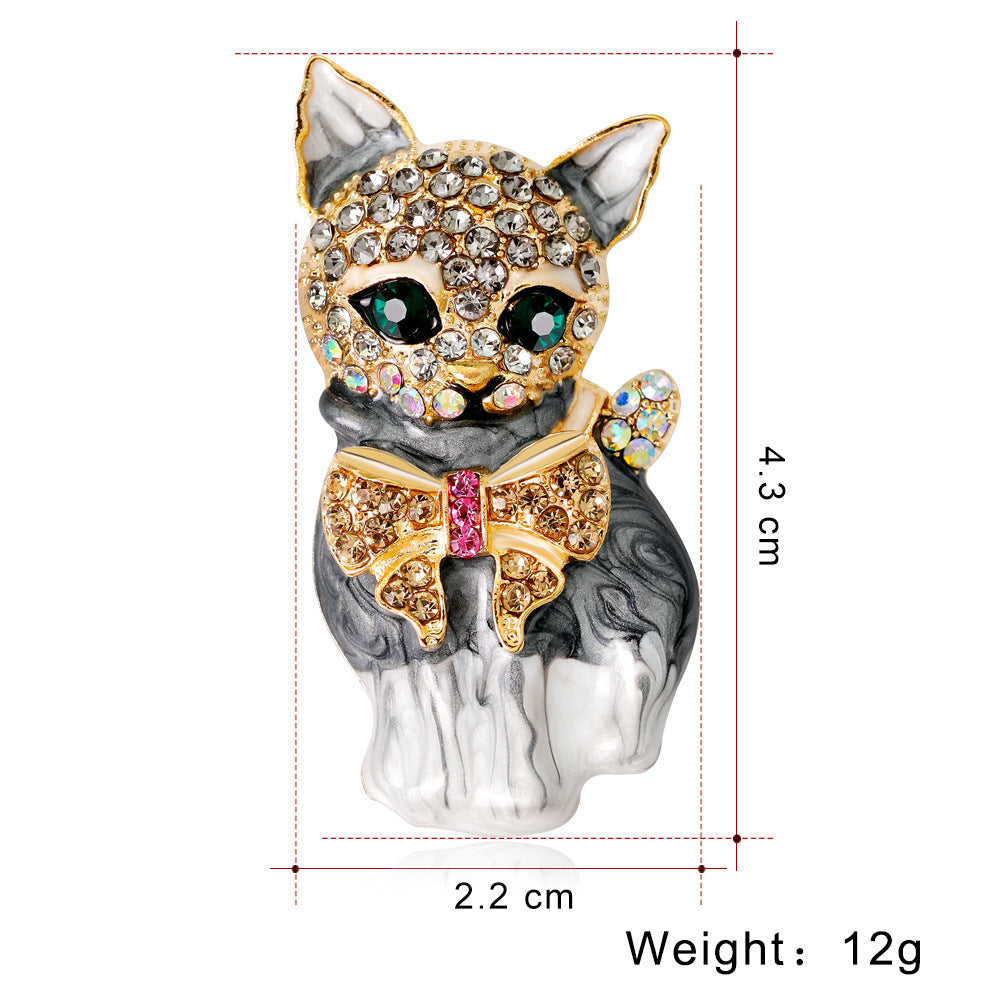 Fashion Personality Cute Green Eyed Kitten Brooch 6a63897b a253 44f4 891a a91ab7cfd849