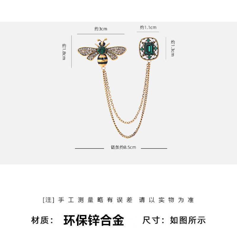 Little Bee Tassel Brooch Retro Personality Chain 6a7c07e7 2aa4 491a 9d7e b83e23e690c1