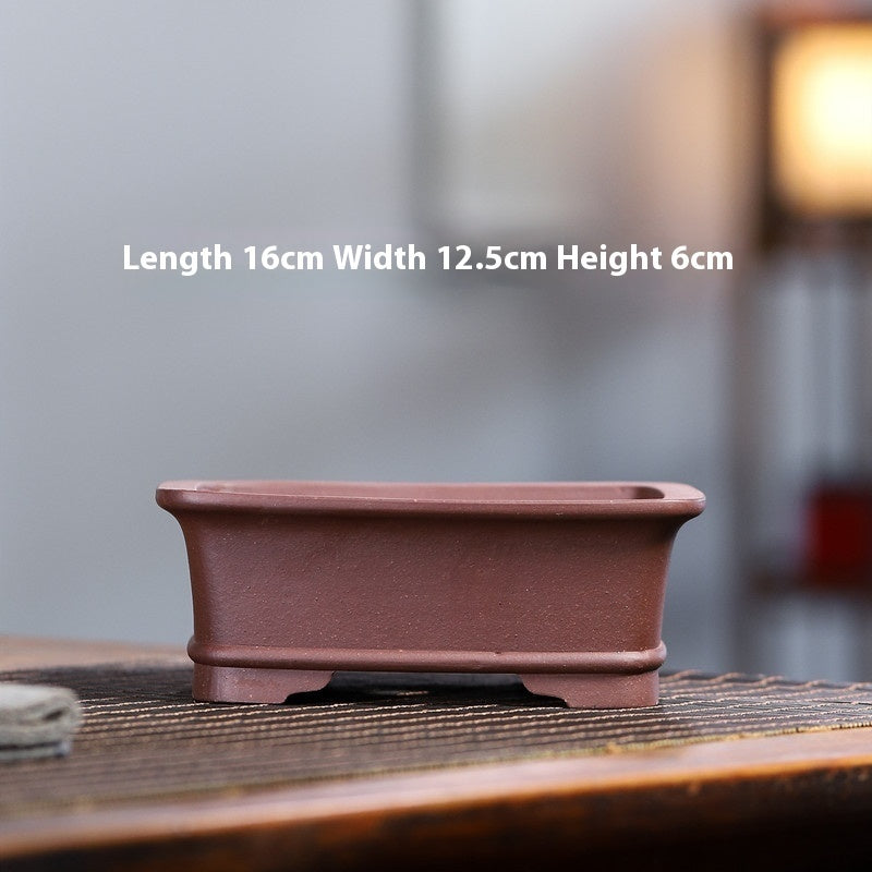 Yixing Purple Sand Small Flower Pot Stoneware Breathable 6a8f422c 37b9 4c47 adf4 55b2340bbf99