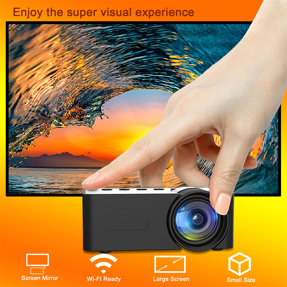 YT100 Home Mini Portable Mini Projector HD Home Wireless Mini Phone Projection 6a905d6e 26a0 4d99 9f81 237512ce9d8c