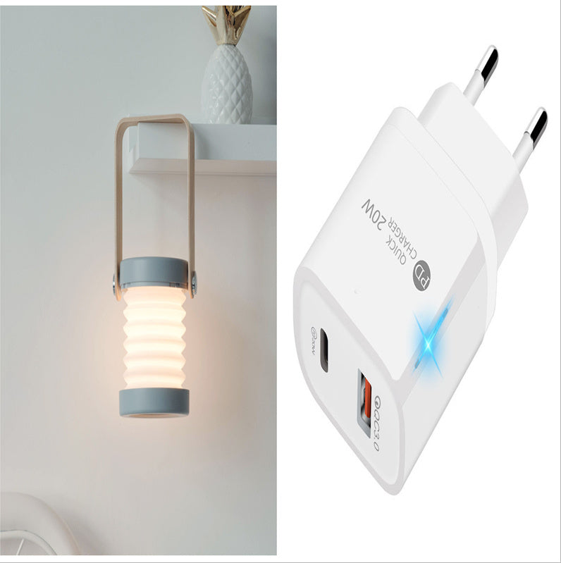 Foldable Touch Dimmable Reading LED Night Light Portable Lantern Lamp USB Rechargeable For Home Decor 6b34afce a728 4958 984a