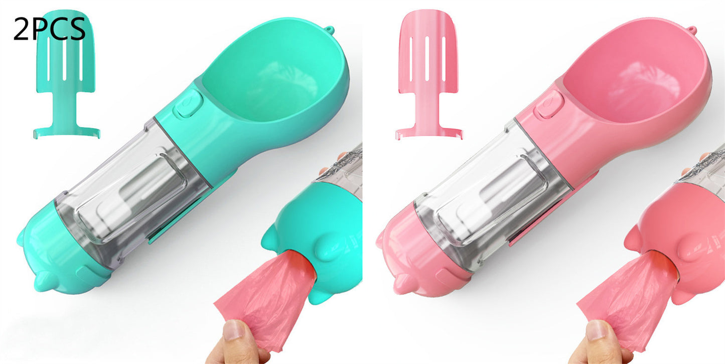 Pet Water Bottle Feeder Bowl Garbage Bag Storage Portable Pet Outdoor Travel 3 In 1 Dog Water Bottle 6b757177 9cdc 4202 9917