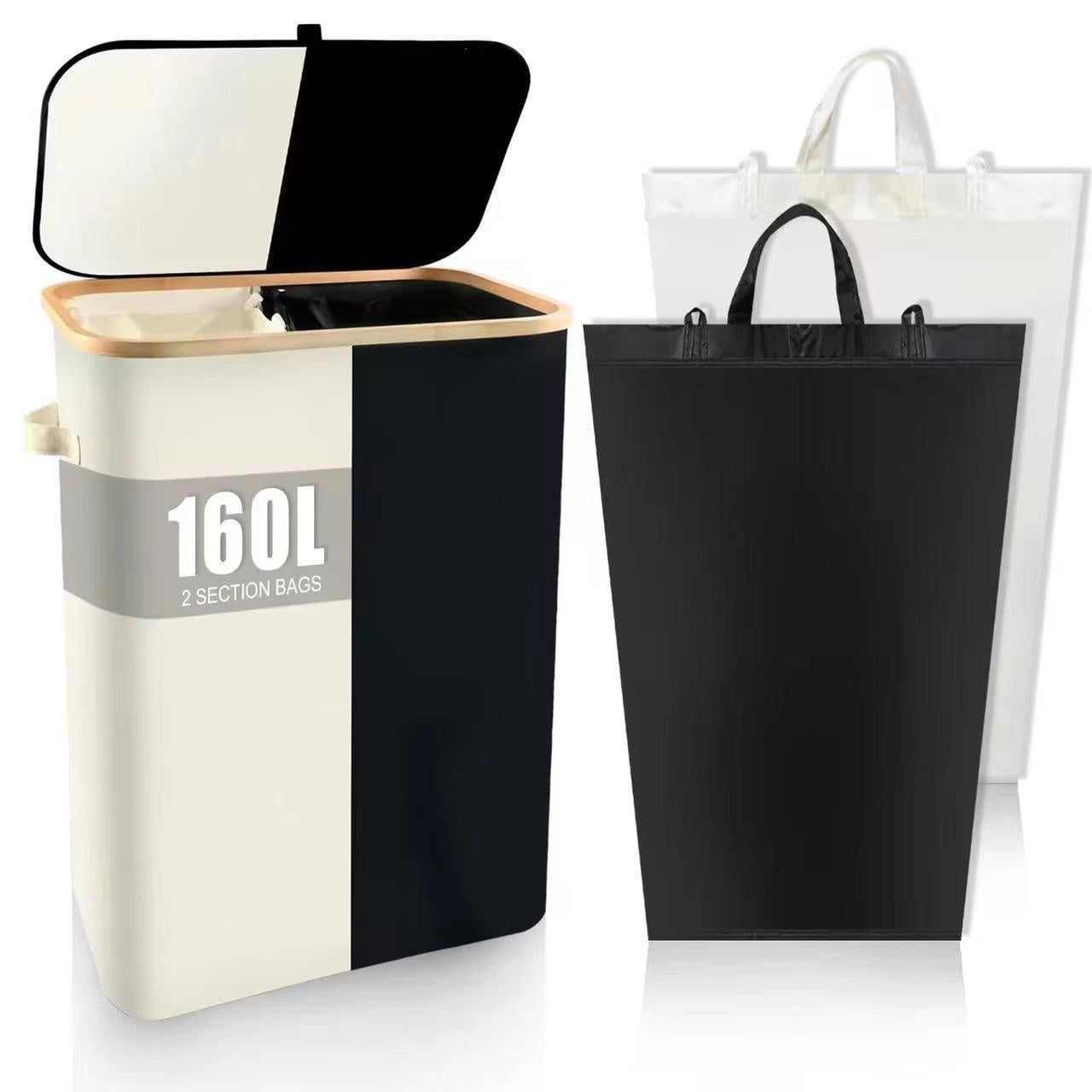 Oxford Cloth Dirty Clothes Folding Dirty Clothes Basket Dustproof With Cover Storage Basket