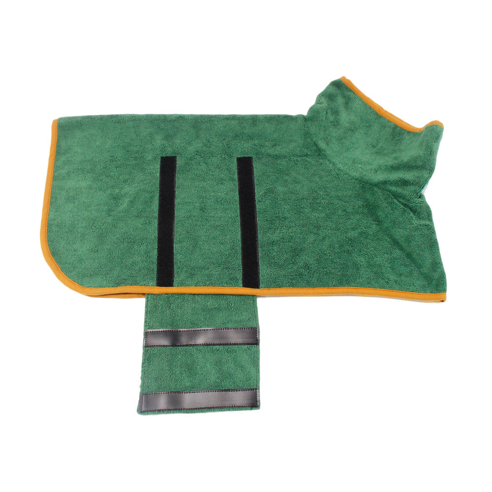Absorbent Pet Bathrobe With Waist-wrapped Microfiber 6badfc12 7c95 444b 9c66 fa6435fbc786 6635ecfd e263 4f79 a5a9 5a31916b81d
