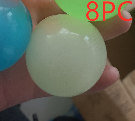Luminous Sticky Ball Toys Sticky Wall Home Party Games Glow In The Dark Novelty Toys Decompression Squeeze Toy 6c617724 ee48