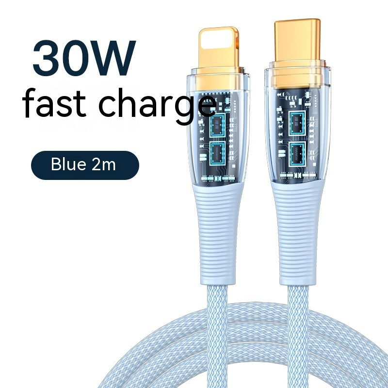Low Temperature Fast Charging Transparent Data Cable - 图片 15