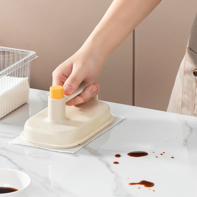 Kitchen Bathroom Toilet Cleaning Magic Brush Glass Wall Cleaning Bath Brush Handle Cleaning Rag Ceramic Window Slot Clean Bru