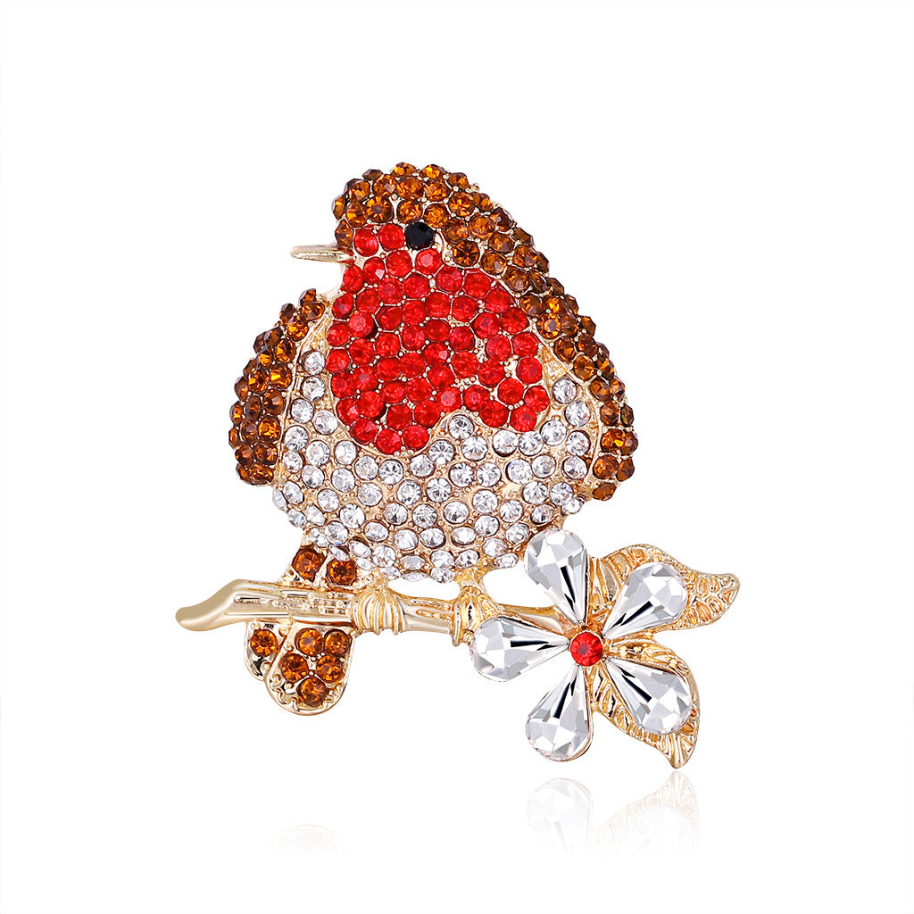 Fashion Alloy Bird Animal Brooch With Diamonds 6cfb0332 6f16 4871 8de1 647822c55ce2