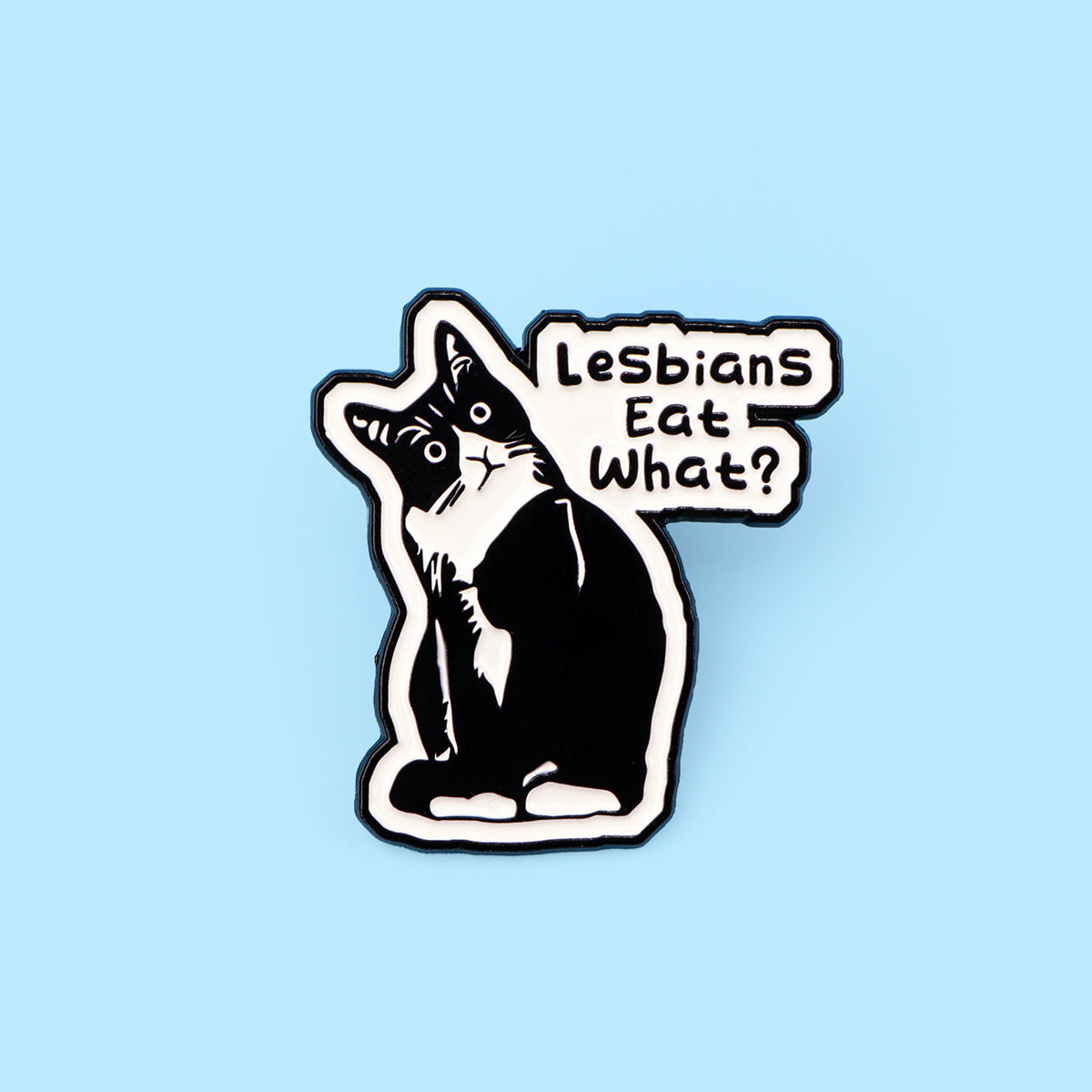 Creative Cartoon Cute Black Cat Alloy Brooch