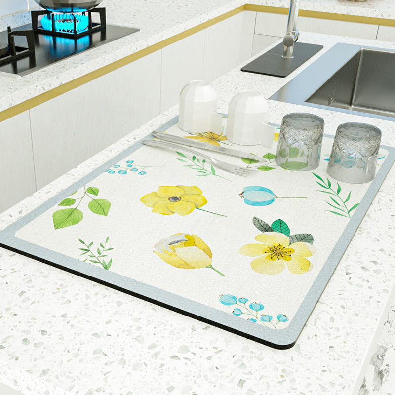 PU Leather Kitchen Countertop Draining Bar Table Insulation Bowl Plate Pot Absorbent Bathroom Mat 6d0ef1c9 ce85 4179 8906 0c8