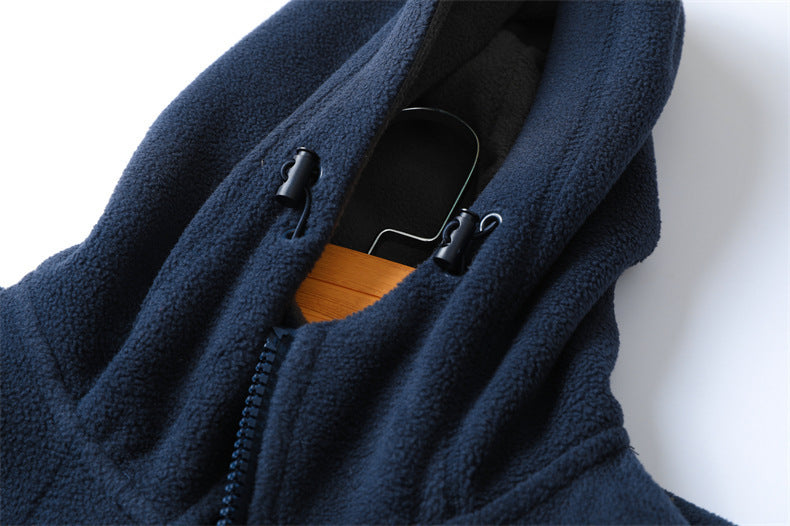 Winter Plus Size Men's Brushed Hoody