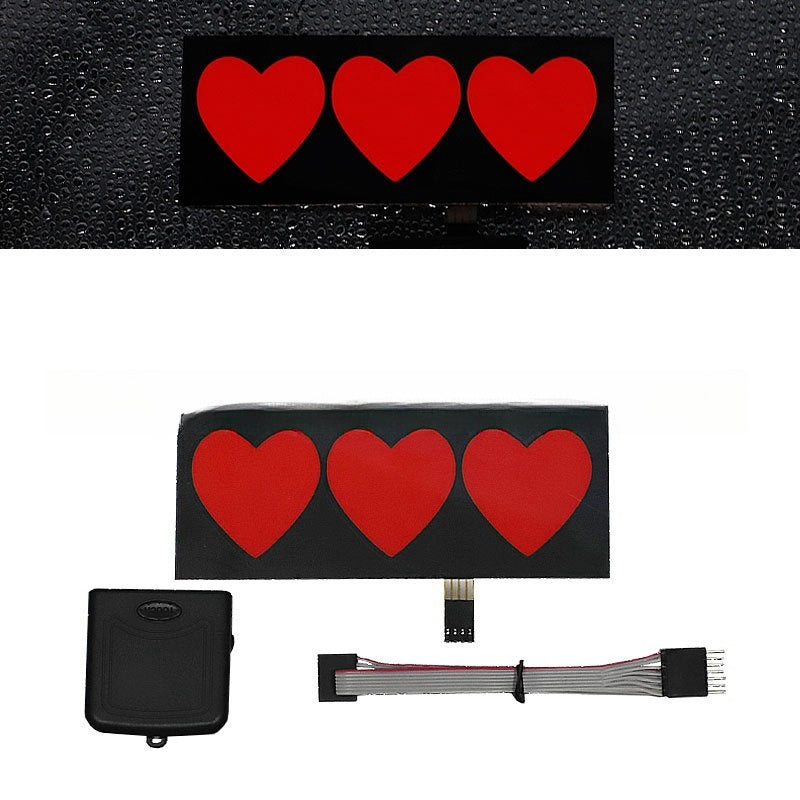Led Luminous Stickers Wanted Five-star El Cold Light Film Car Stickers Car Window Windshield Lighting Decoration 6d4e9321 87a