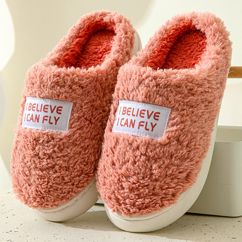 Cartoon Plush Cotton Slippers Women's Winter Warm Dormitory Non-slip 6d562355 9e18 495d b024 37424e41177f