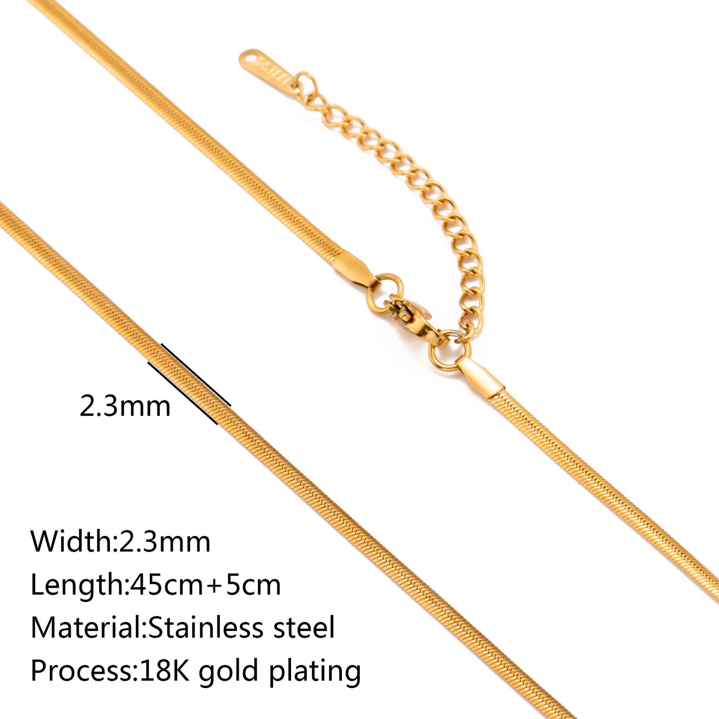 Stainless Steel Vacuum Vapor Plating 18K Gold Color Protection Lip Chain Accessories 6dbf9723 9f72 4f5e b04c 84f401f42b51