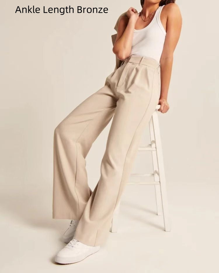 High Waist Wide Leg Pants Versatile Belt 6e4baebe 52f0 479e 9a28 9957c428c792