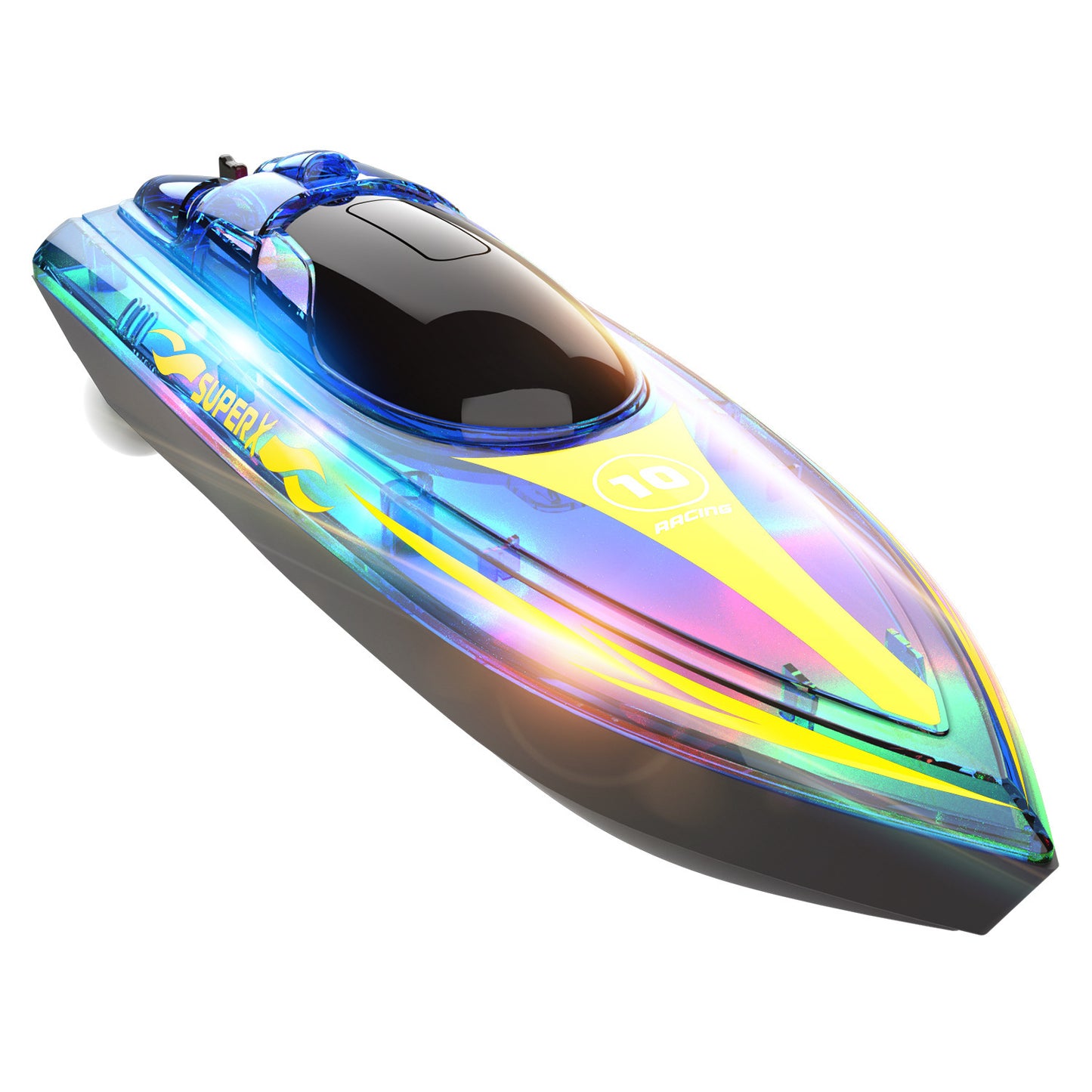 Luminous Remote-control Ship High-speed Speedboat LED Glare Remote Children Ship Model 6ecef87a aa5c 4118 b640 9c5650b12c4c