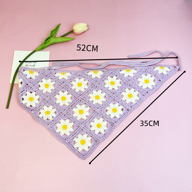 All-matching Triangular Binder Knitted Hair Band 6ed6652a be68 431b ba8b 414288d4580a