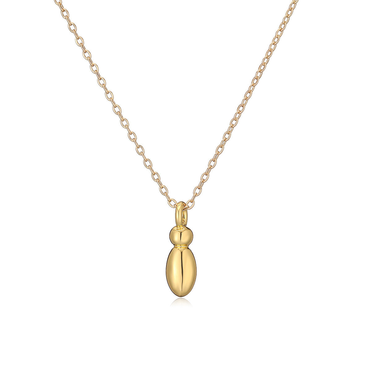 Copper Plated Gold 26 English Letters Pendant Necklace Niche Personality Clavicle Chain 6f63d0f3 e211 4ec5 9350 eae19838a72d