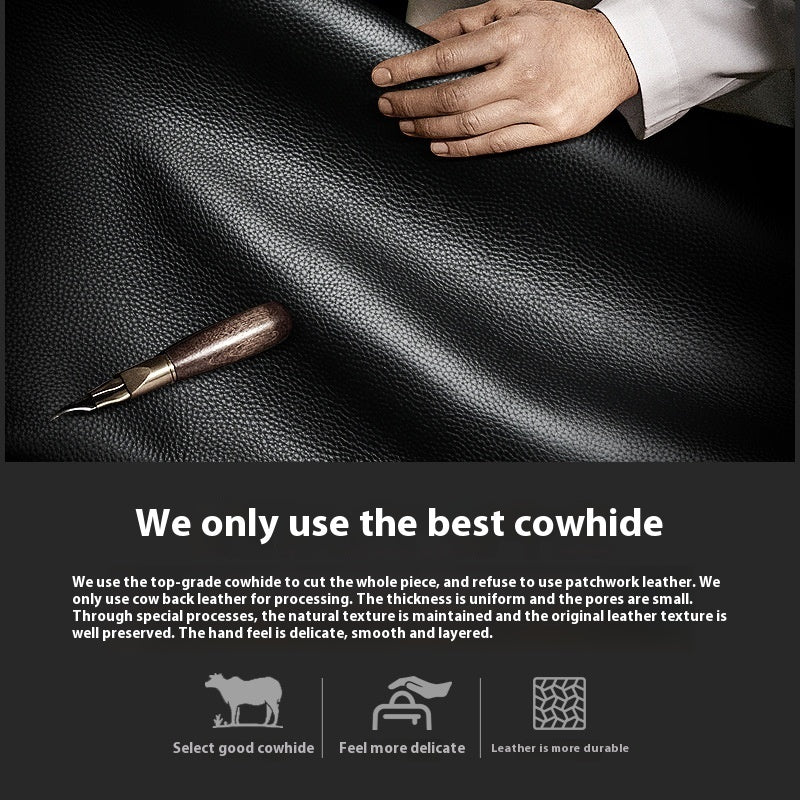 Leather Computer Business Backpack Large Capacity Multifunctional 6f9666a4 a586 4285 a9b3 4eab75b6a6f4