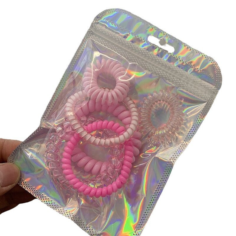 6-pack Internet Celebrity Dopamine Phone Line Hair Ring - HD Wireless Product #5