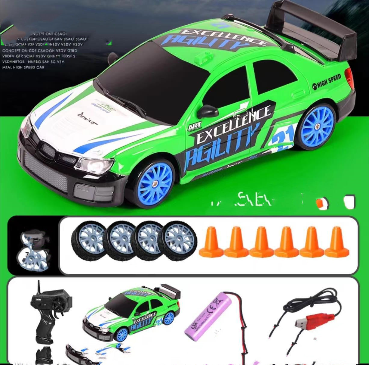 2.4G Drift Rc Car 4WD RC Drift Car Toy Remote Control GTR Model AE86 Vehicle Car RC Racing Car Toy For Children Christmas Gifts - HD Wireless Product #4