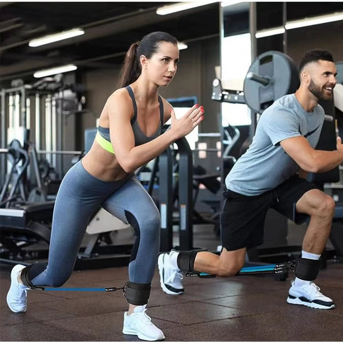 Ankle Strap Resistance Bands Hip Leg Strength Pull Rope Fitness Elastic Training Home Yoga Pilate Crossfit Workout Gym Equipm