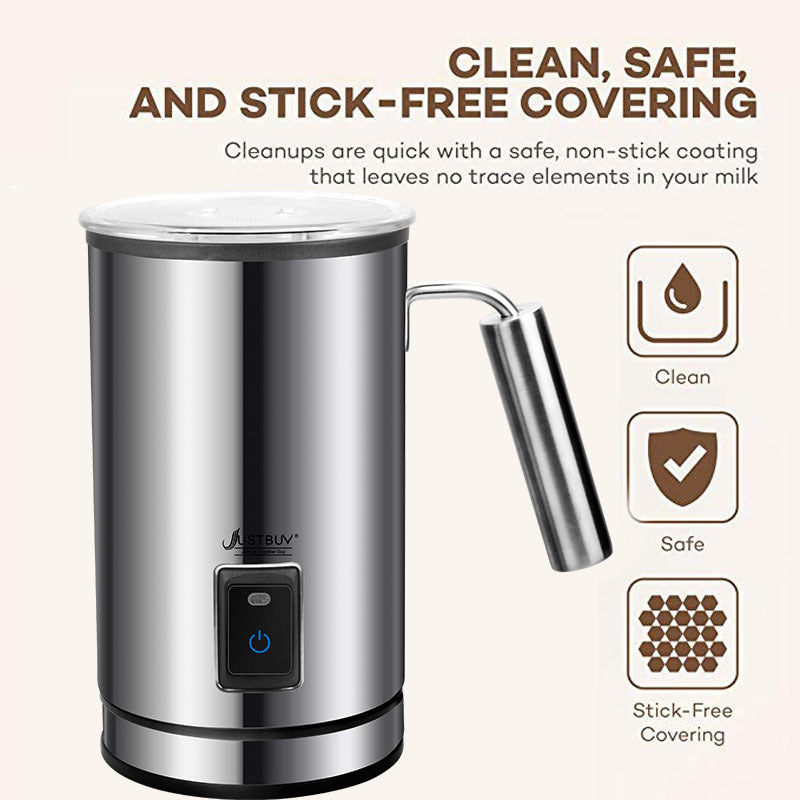 Electric Milk Frother Soft Foam Warmer for Coffee Essperso Cappuccino Milk Steamer 3 Function Creamer Milk Heater 70172600585
