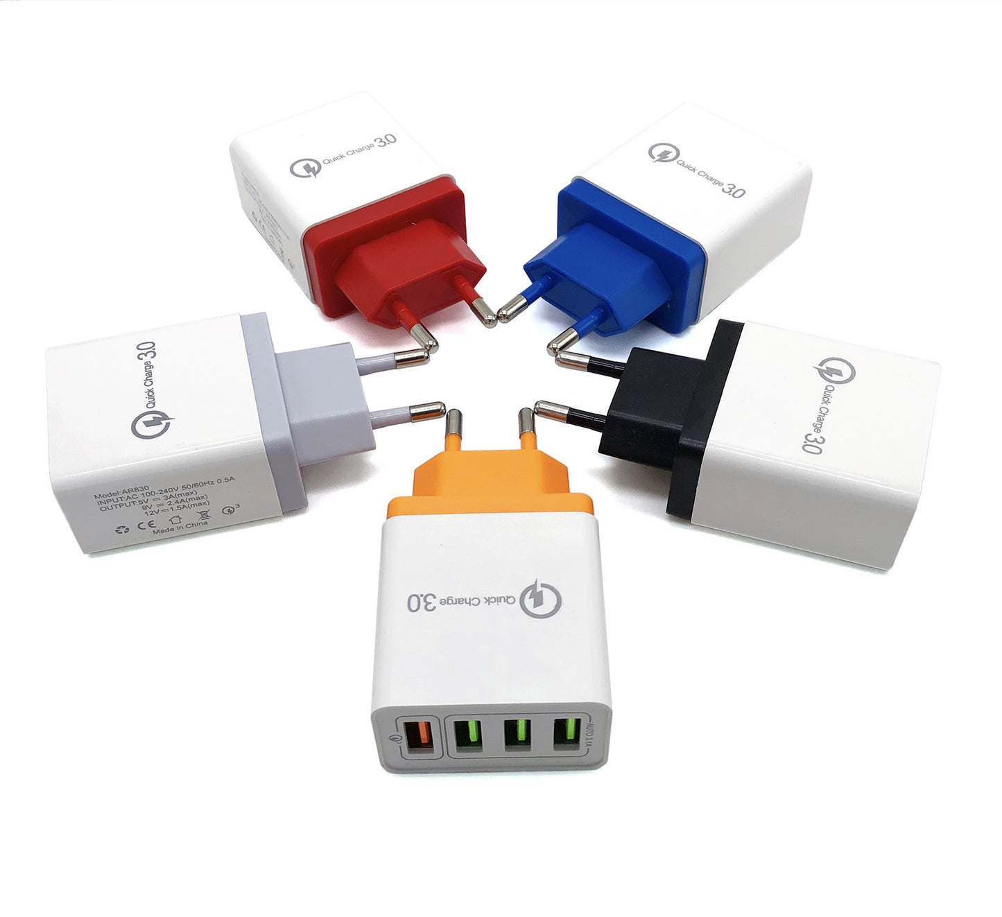USB Charger Quick Charge 3.0 4 Phone Adapter For Tablet Portable Wall Mobile Charger Fast Charger - 图片 8