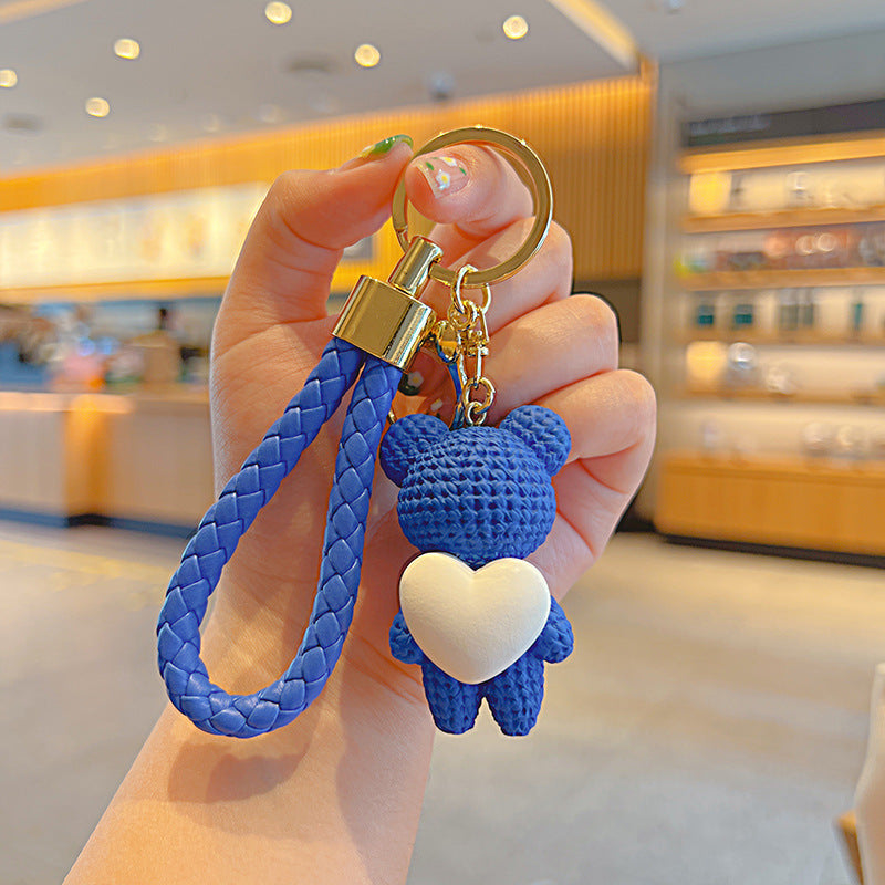 Cartoon Love Heart Little Bear Doll Keychain Internet Celebrity Cute Pendant 70a87679 cc9b 47ed af4b a6acca0b36d9