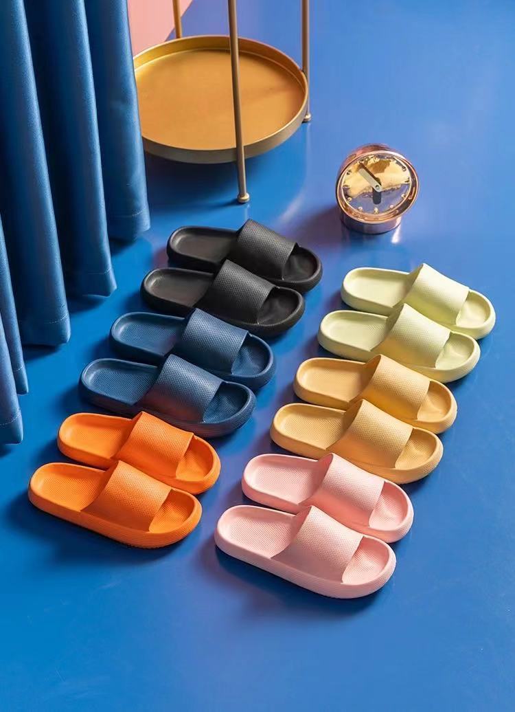 New Household Foot Feces Slippers Female Bathroom Bathing Couple Home Sandals And Slippers Male Summer Outer Wear Thick 70d49