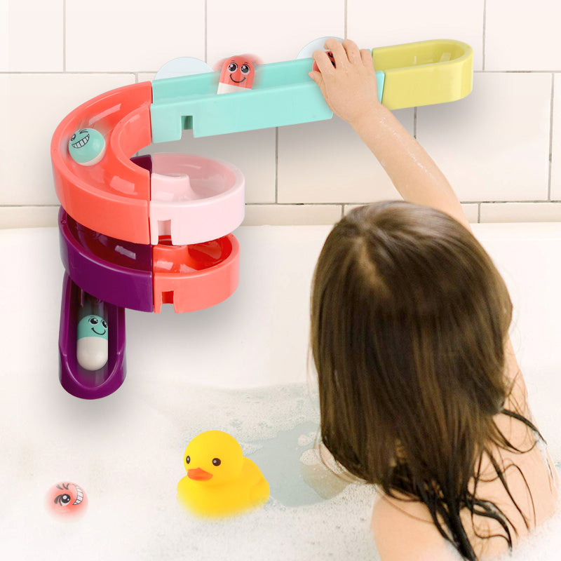 Kids Bath Toys Wall Suction Cup Marble Race Run Track Bathroom Bathtub Baby Play Water Games Toy Kit for Children 71158660821