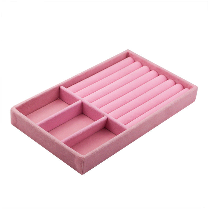 Jewelry storage box flannel earrings jewelry box storage box 7159571611279