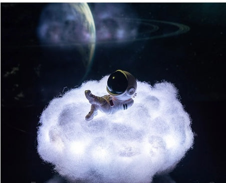 LED Colorful Clouds Astronaut Lamp With Rainbow Effect As Children's Night Light Creative Gift 716922565278