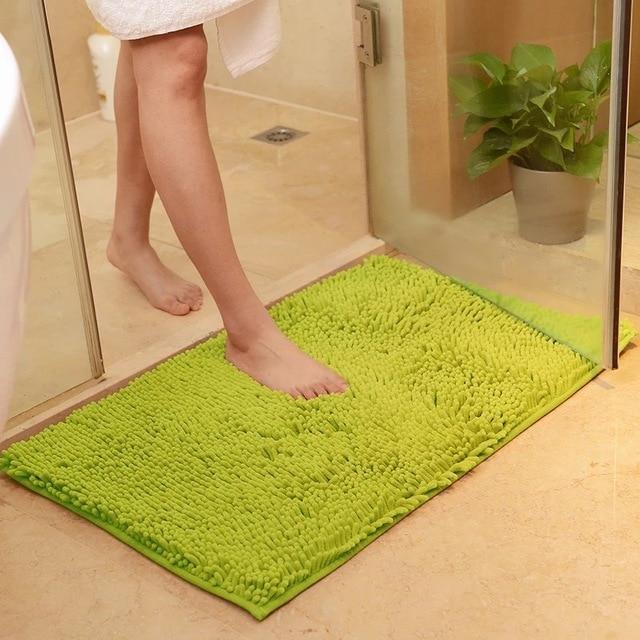 Chenille Absorbent Bathroom Non-slip Floor Mat 7175750998141