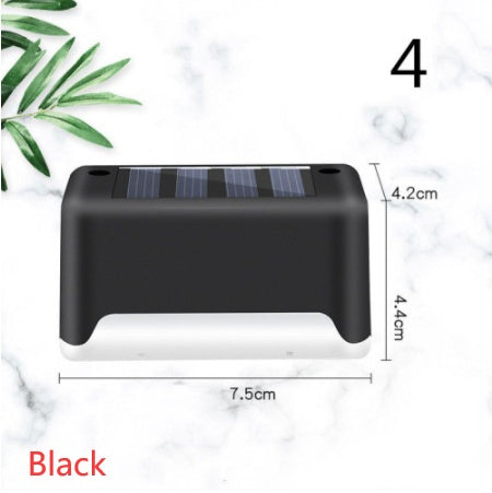 New Upgrade Waterproof LED Solar Fence Lamp Solar Deck Lights Solar Step Light Outdoor For Patio Stairs Garden Pathway Step Y