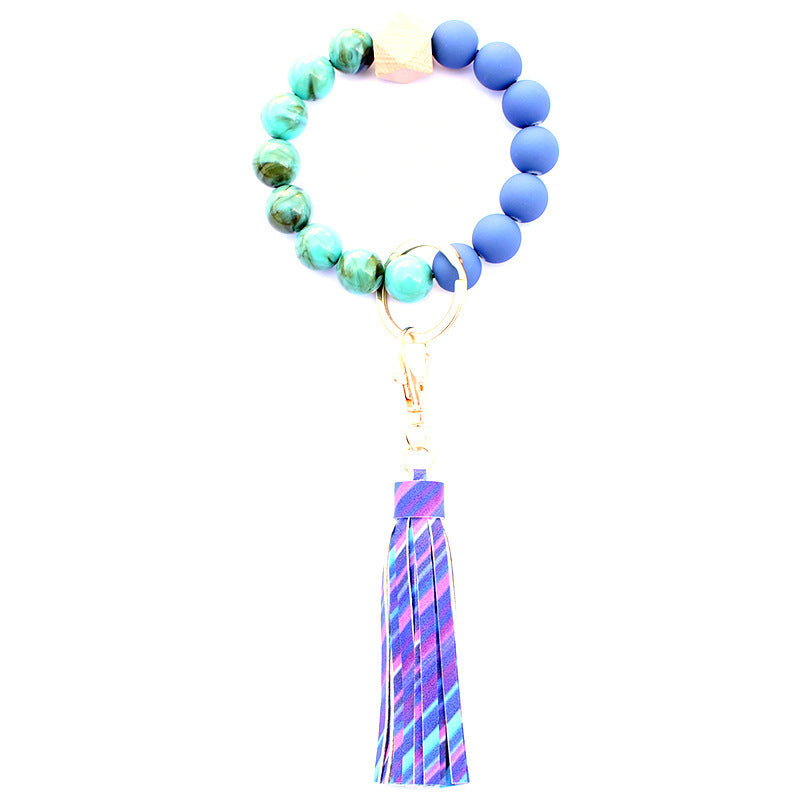 Creative Wooden Bead Bracelet Keychain 721cbb29 4942 43dc 856b fb01e4139899