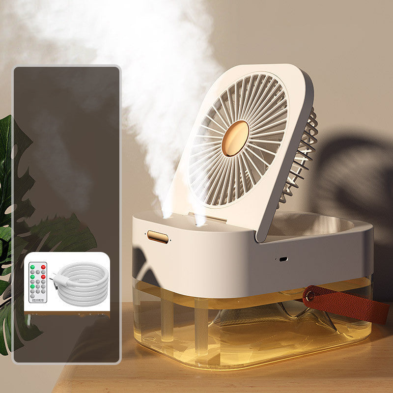 Humidifier Spray Fan Portable Fan Air Cooler Air Humidifier USB Mist Fan Desktop Fan With Night Light For Summer Home Applian