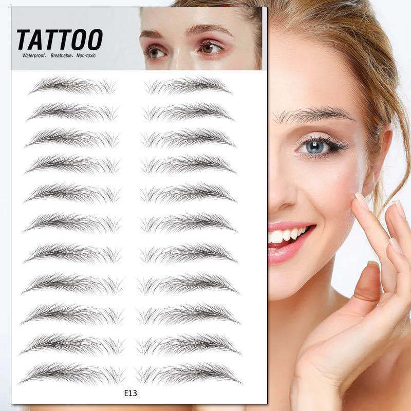3D Waterproof Semi-permanent Eyebrow Stencil Stickers - HD Wireless Product #6
