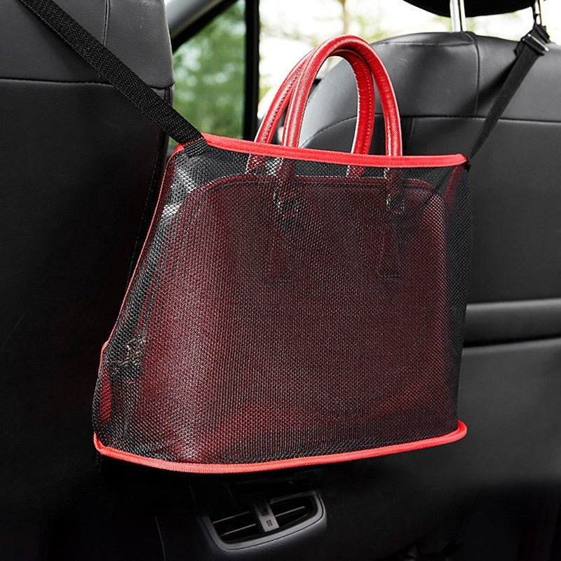 Car Net Pocket Handbag Holder Car Seat Storage 730941624447