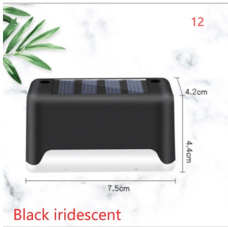 New Upgrade Waterproof LED Solar Fence Lamp Solar Deck Lights Solar Step Light Outdoor For Patio Stairs Garden Pathway Step Y