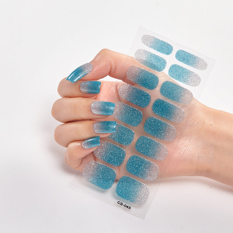 16 Small Stickers Gradient Glitter Nail Stickers - HD Wireless Product #18
