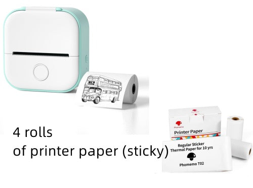 Portable Mini Thermal Label Printer Home Photo Printer Student Wrong Question Printer Bluetooth-compatible Mini Label Printer Price Tag - 图片 33