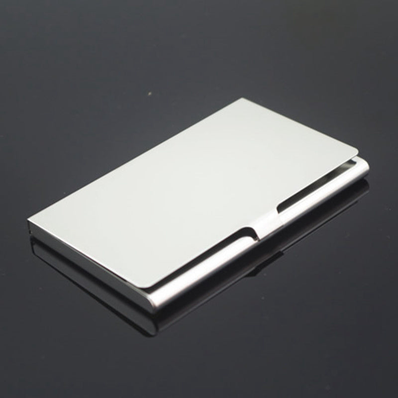 Creative Business Card Case Stainless Steel Aluminum Holder Metal Box Cover Credit Men Business Card Holder Card Metal Wallet