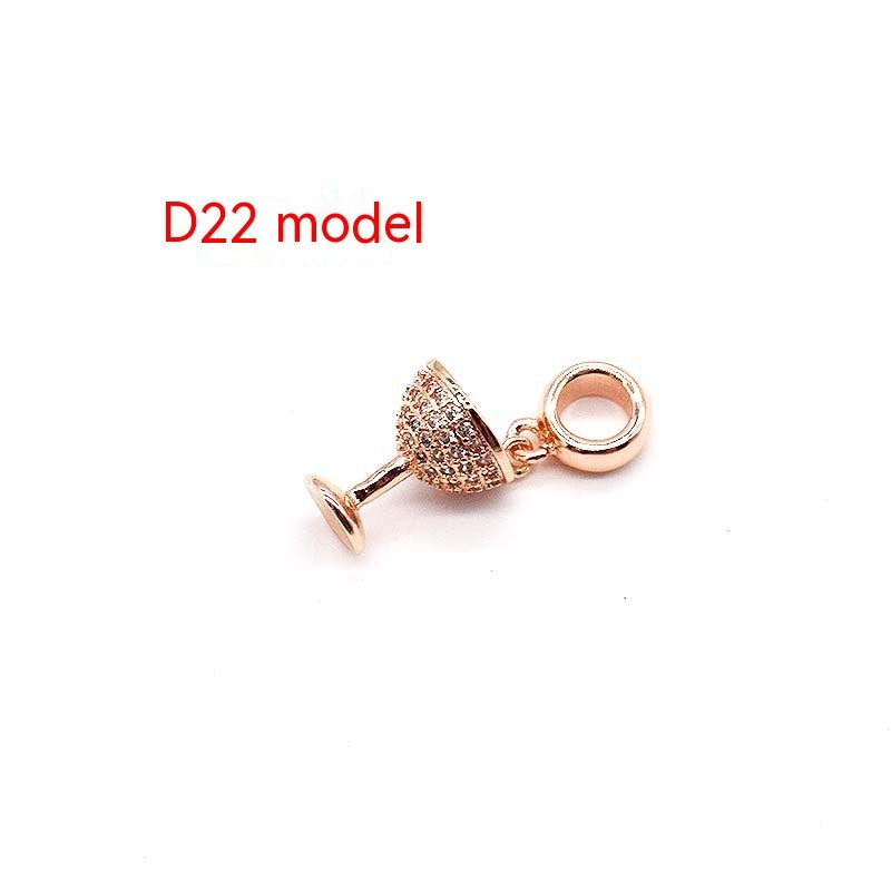 Copper Plating 14K Gold Large Hole Spacer Bead Can String Leather Rope Bracelet Pendant 73f3c345 1e66 4a6d a960 b2a38a76425a