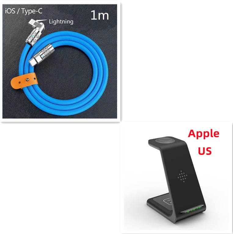 3 In 1 Fast Charging Station Wireless Charger Stand Wireless Quick Charge Dock For Phone Holder - 图片 22