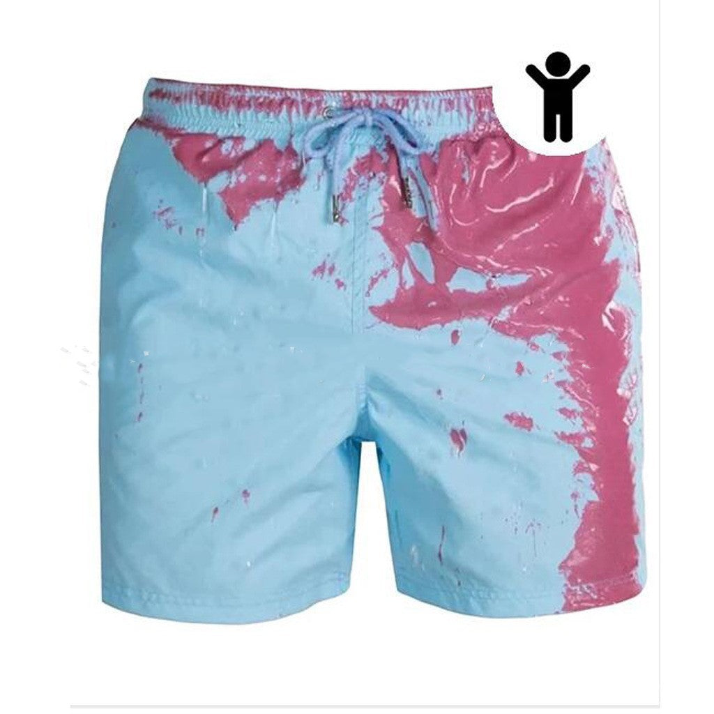 Magical Change Color Beach Shorts Summer Men Swimming Trunks Swimwear Swimsuit Quick Dry bathing shorts Beach Pant 7430818619