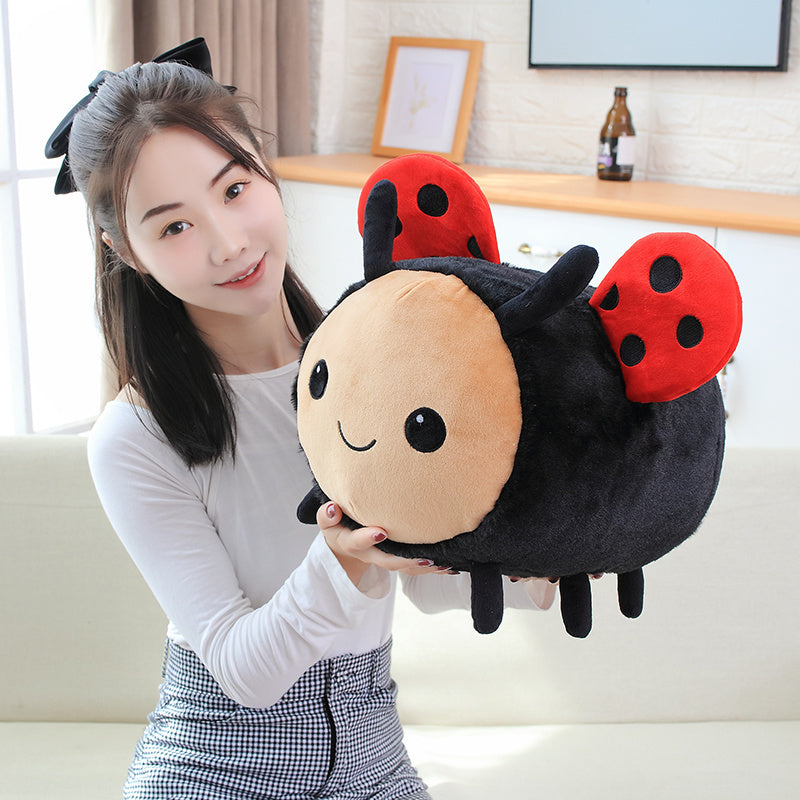 Cartoon bee ladybug plush toy 7459195266338